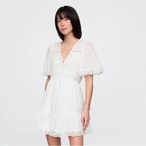 knee length dresses for ladies Karlie Lace Off-The-Shoulder Puff Sleeve Mini Dress  Shop American Threads Women's Trendy Online Boutique Pink / M
